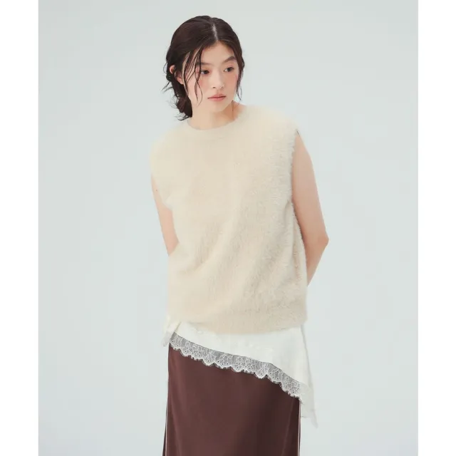 【BEAMS】官方旗艦館 BEAMS HEART / 女裝 長毛 針織 背心