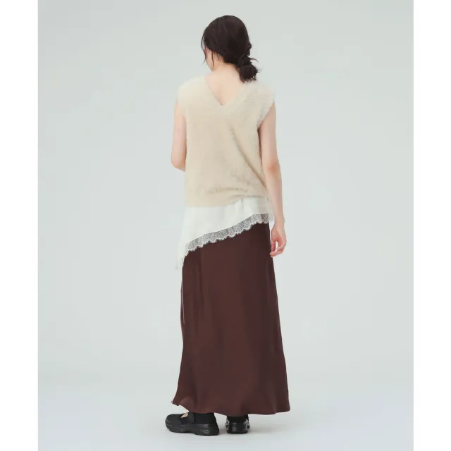 【BEAMS】官方旗艦館 BEAMS HEART / 女裝 棉緞 傘狀 長裙