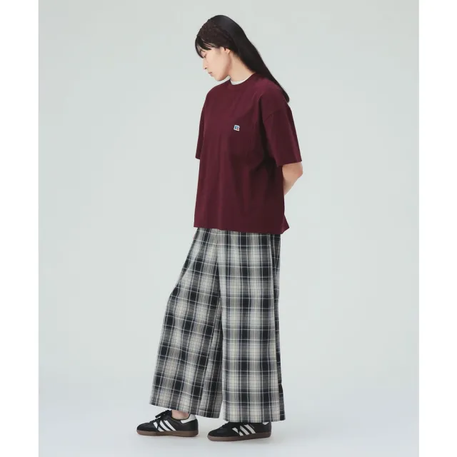 【BEAMS】官方旗艦館 BEAMS HEART / 女裝 格紋 寬版 長褲