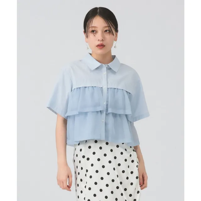 【BEAMS】官方旗艦館 Ray BEAMS / 女裝 透膚 層次 上衣