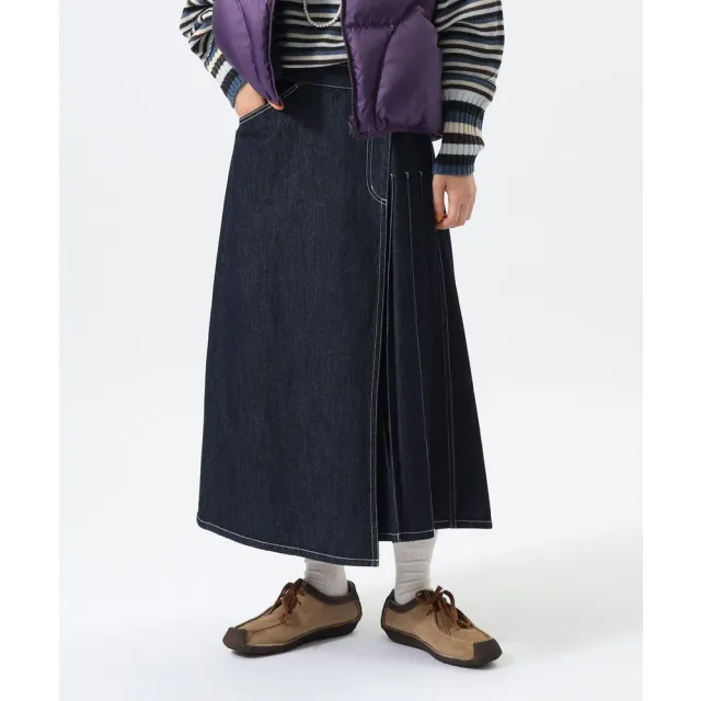 【BEAMS】官方旗艦館 BEAMS BOY / 女裝 不規則 百褶長裙