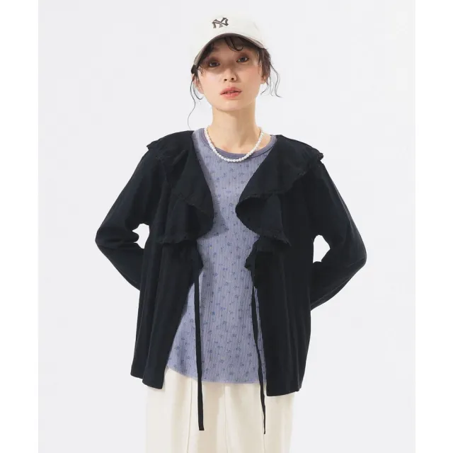 【BEAMS】官方旗艦館 BEAMS BOY / 女裝 褶邊 開襟衫