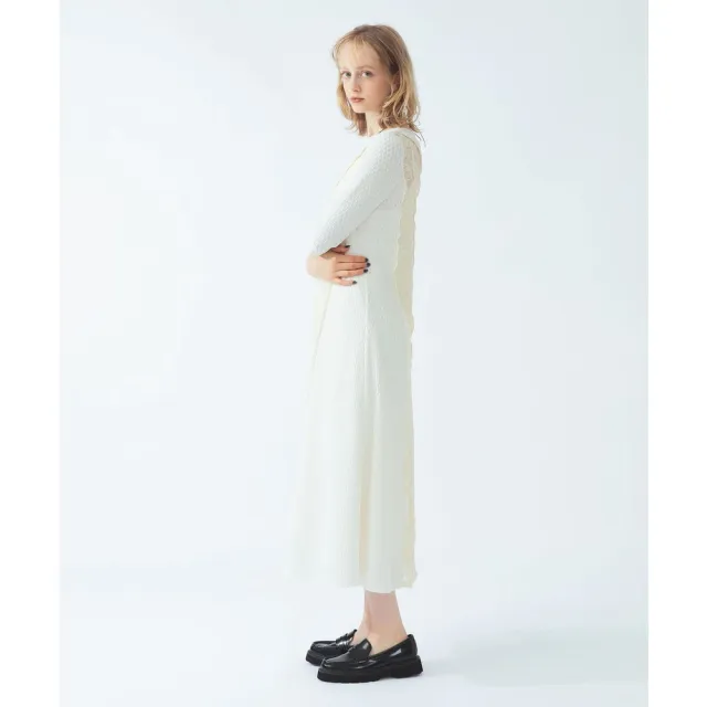 【BEAMS】官方旗艦館 Ray BEAMS / 女裝 蕾絲 拼接 緹花 洋裝