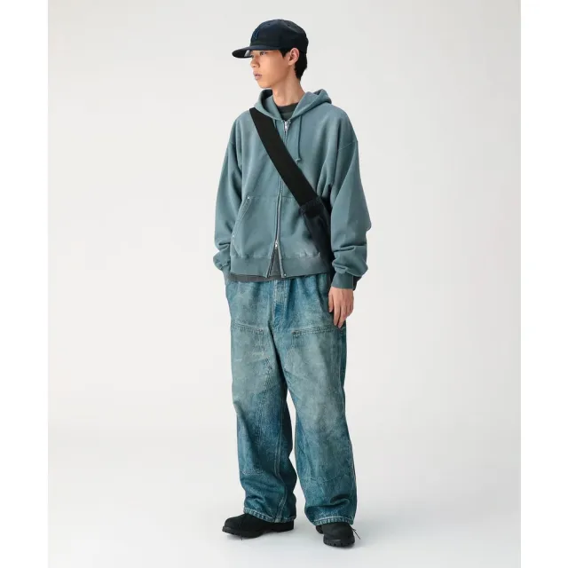 【BEAMS】官方旗艦館 BEAMS / 男裝 褪色 補強釦 拉鍊 連帽外套