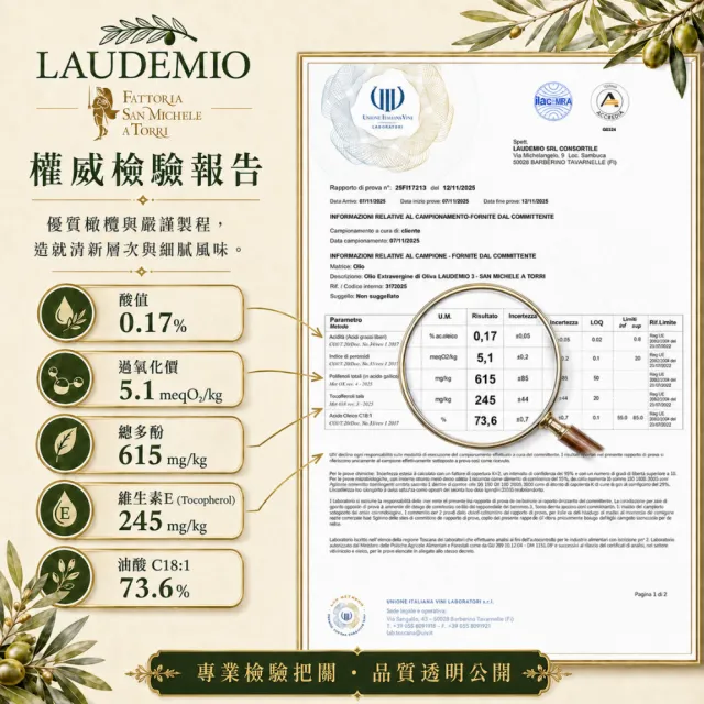 【Laudemio】森米西爾 小騎士 特級冷壓初榨橄欖油250ml+Acetara巴薩米克醋五星紅標250ml 油醋組雙11