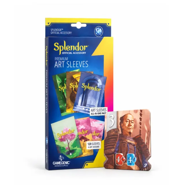 【Asmodee 艾賜魔袋】璀璨寶石 美術牌套 (Splendor Premium Art Sleeves 桌遊牌套)