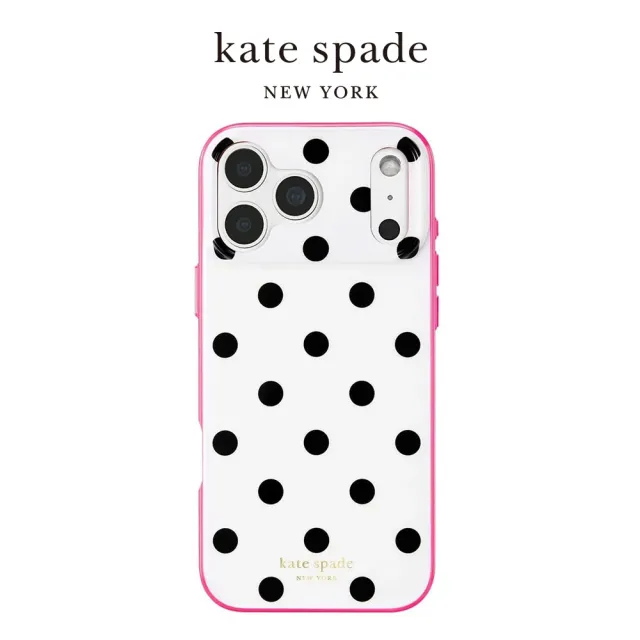 【KATE SPADE】iPhone 18系列 精品磁吸防摔手機殼 粉漾點點