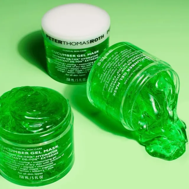 【Peter Thomas Roth 彼得羅夫】夏日保濕必備組 青瓜舒緩保濕面膜150MLx2入再送14ML