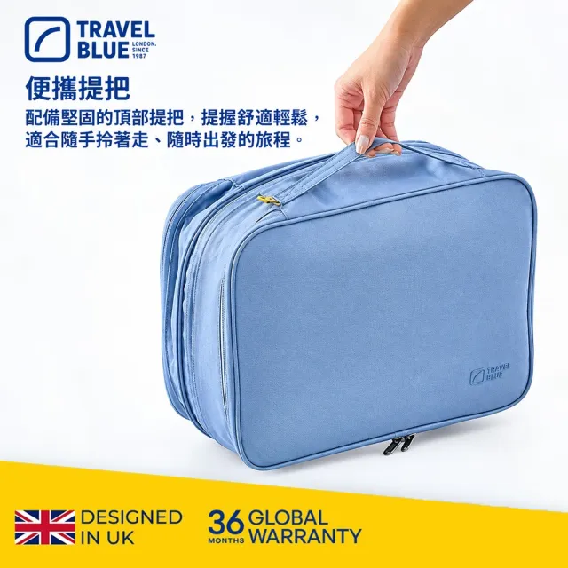 【Travel Blue 藍旅】旅行壓縮袋 M號  三色(手提包/旅行袋)