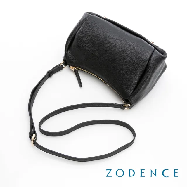 【ZODENCE 佐登司】LIEVE進口真皮簡約斜背小包-多色 (斜背包/手機包)