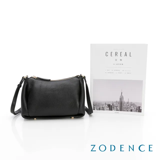 【ZODENCE 佐登司】LIEVE進口真皮簡約斜背小包-多色 (斜背包/手機包)