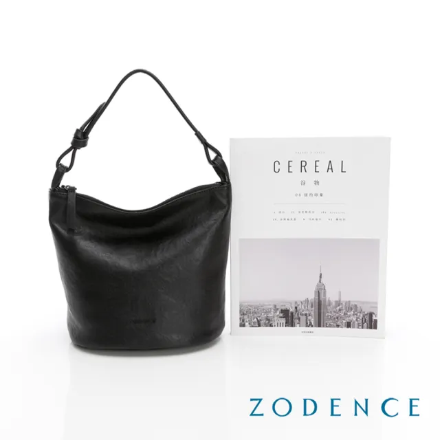 【ZODENCE 佐登司】OMBRA植鞣真皮手提斜背水桶包-小-多色 (肩背包/HOBO包)
