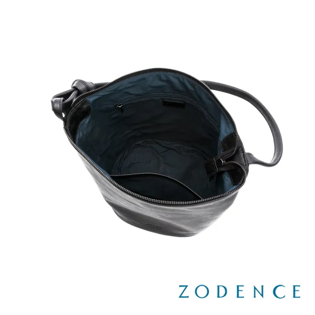 【ZODENCE 佐登司】OMBRA植鞣真皮肩背水桶包-大 (肩背包/HOBO包)