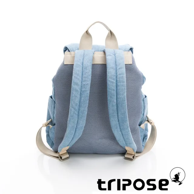 【tripose】MEMENTO竹節丹寧微旅後背包-大-水藍