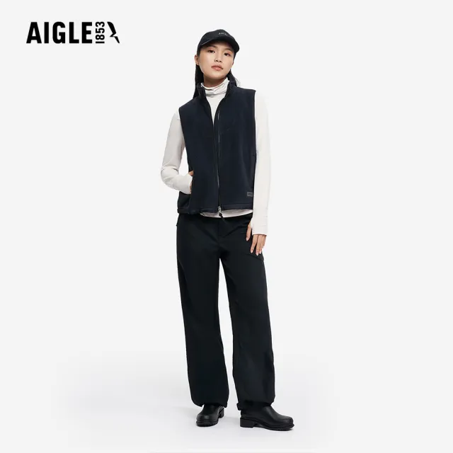 【AIGLE】女 POLARTEC 刷毛保暖背心｜AG-5A232A100 黑色 (女背心 保暖背心 刷毛外套 刷毛背心)