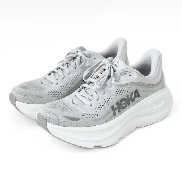 【HOKA ONE ONE】BONDI 9 寬楦厚底運動鞋 女 網布緩震回彈慢跑鞋 潮流舒適休閒馬拉松路跑鞋 1162012