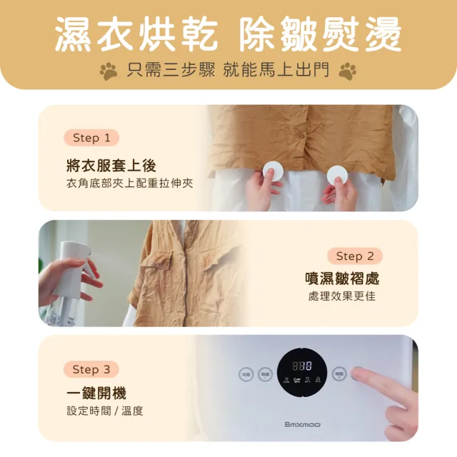 【Bmxmao】Clothes Dryer 多功能負離子整燙烘乾機 (BM-ADC01) 雙入組