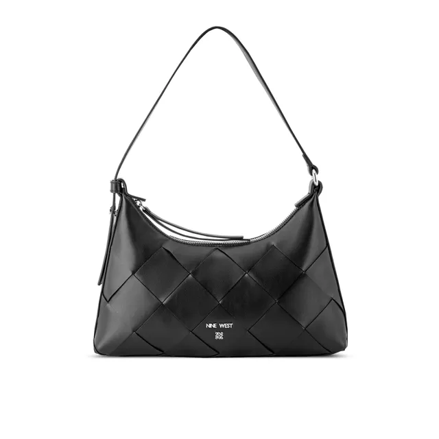 【NINE WEST】KITRA 編織造型肩背包-黑色(577172)