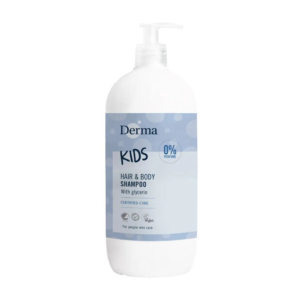 【Derma 丹麥德瑪】兒童2合1洗髮沐浴露 500ml