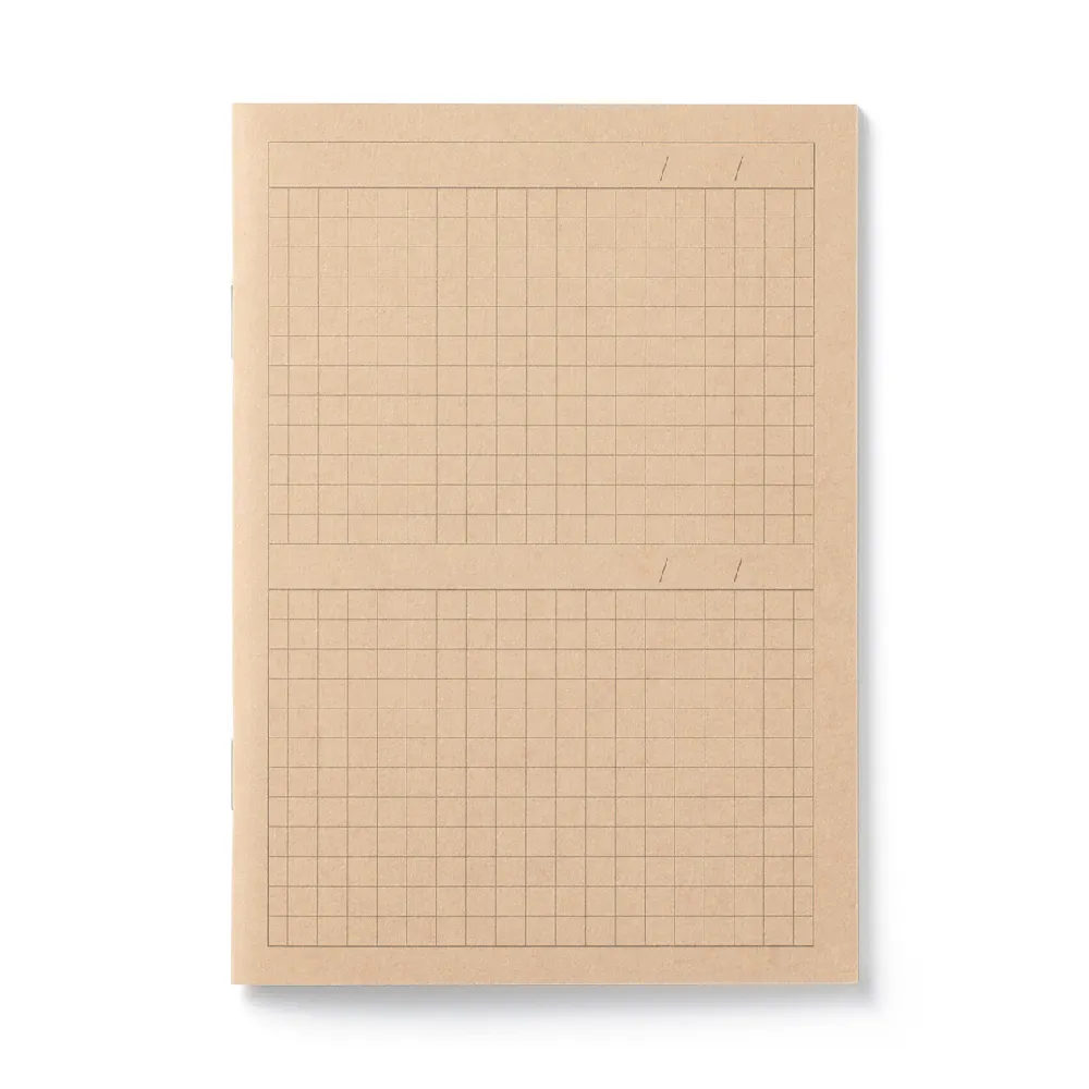 【MUJI 無印良品】筆記本.雙欄日誌/32張.A6