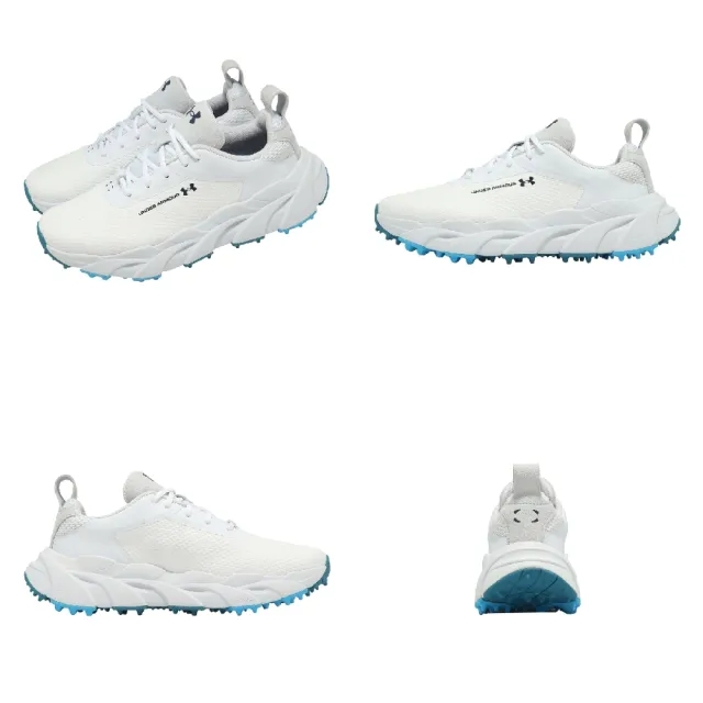 【UNDER ARMOUR】高爾夫球鞋 W Halo Hybrid SL 女鞋 白 防水鞋面 緩震 6009284100