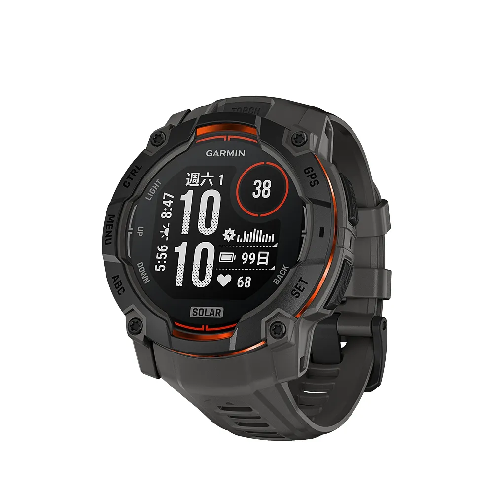 【GARMIN】INSTINCT 3 Solar 本我系列 太陽能GPS腕錶(50mm)