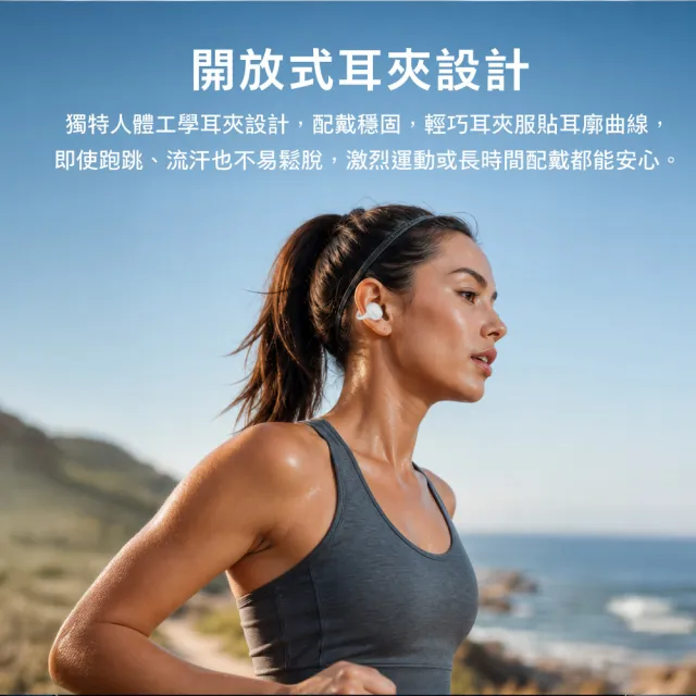 【Philips 飛利浦】AI智能全觸控螢幕藍牙6.0耳夾耳機-TAQ5030