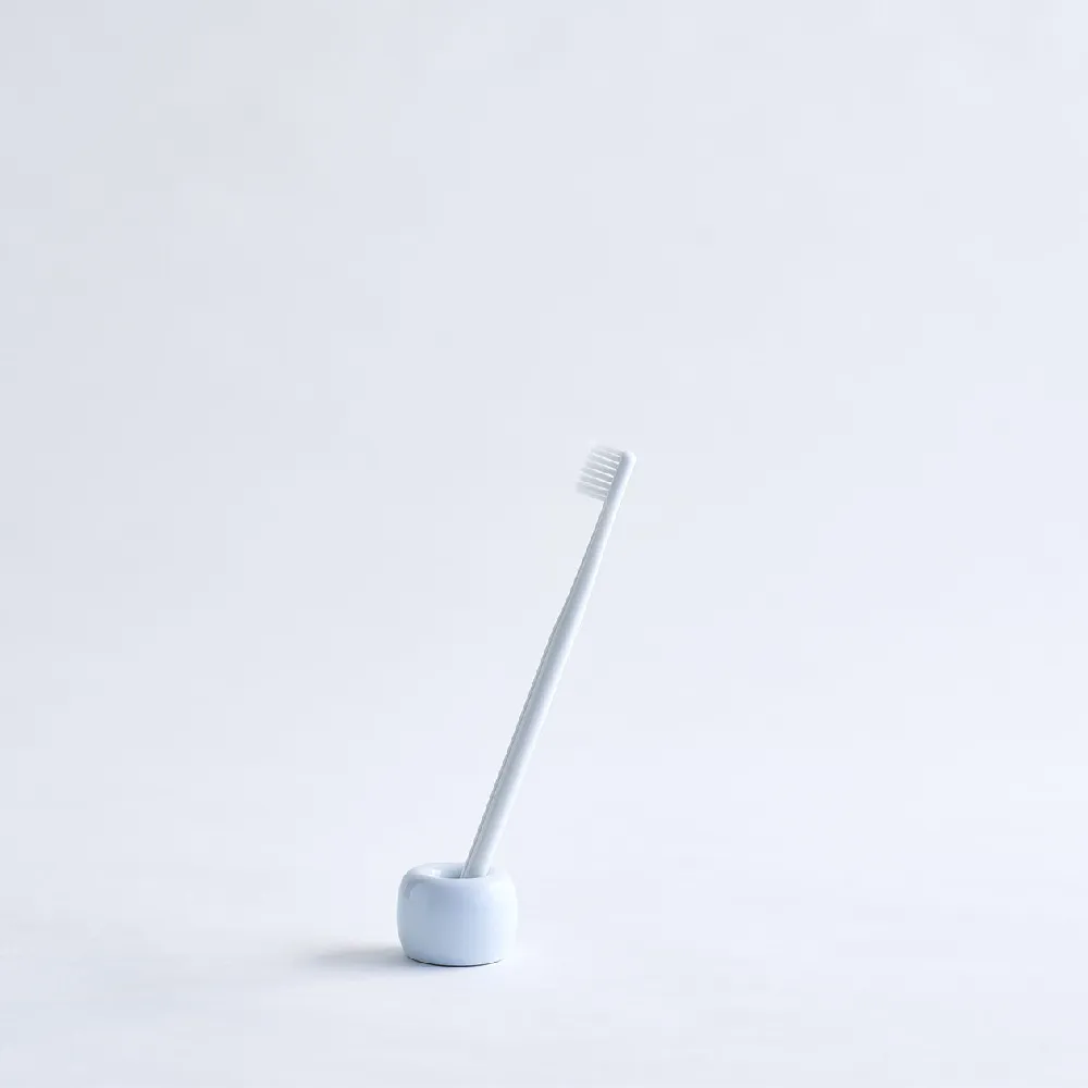 【MUJI 無印良品】白磁牙刷架/1支用 直徑4×高3cm