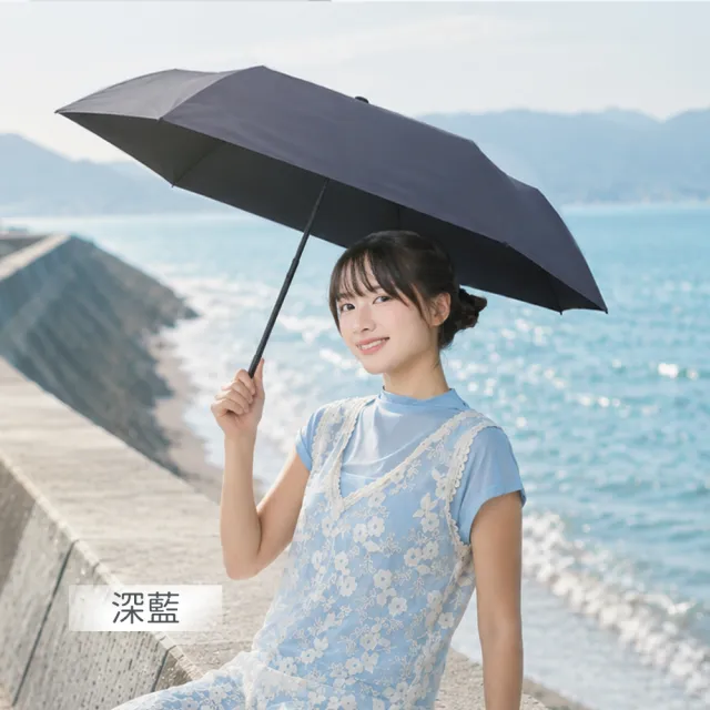 【雨傘王】1+1組合 輕量黑膠傘 手開傘 口袋傘 降溫 輕量 黑膠 防曬 小包可放 1人撐(BigPurple無維修*)