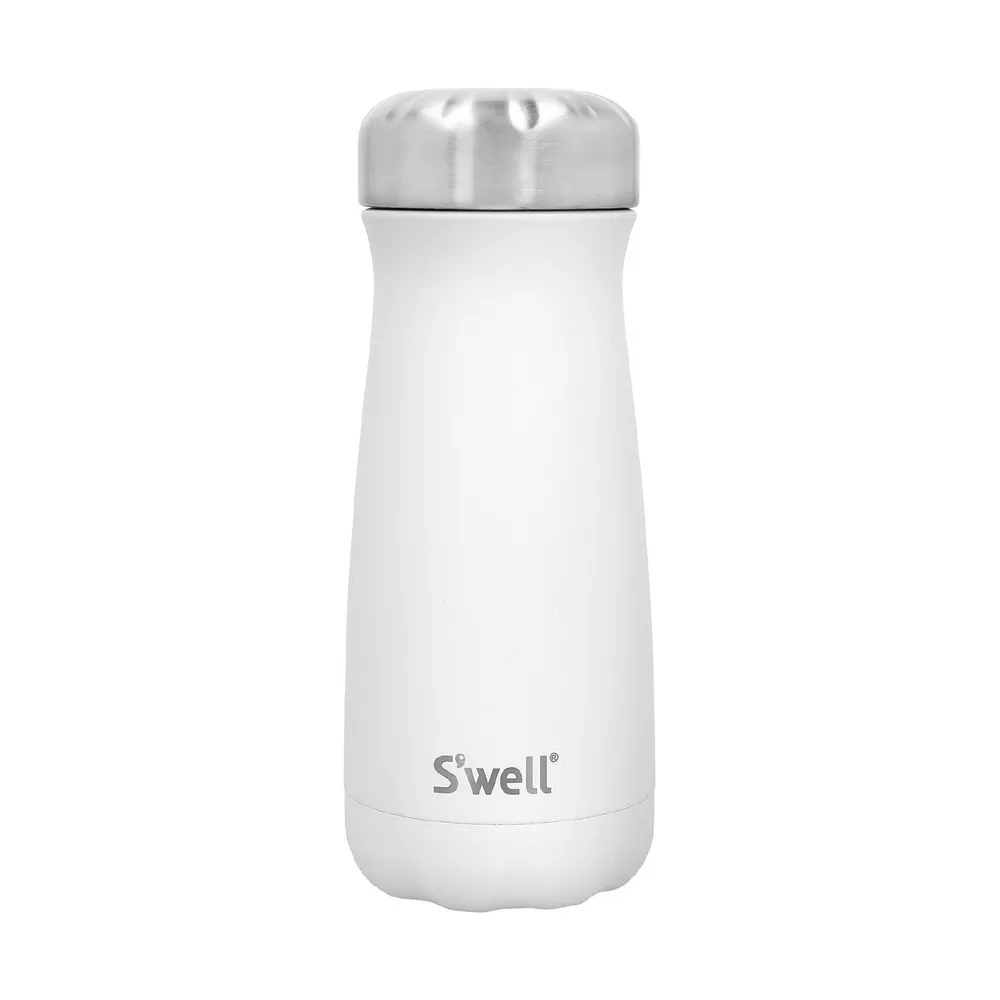 【S’well】美國 Traveler不鏽鋼保溫瓶 雲朵白470ml / swell 保溫杯 保冷杯 水壺 環保杯
