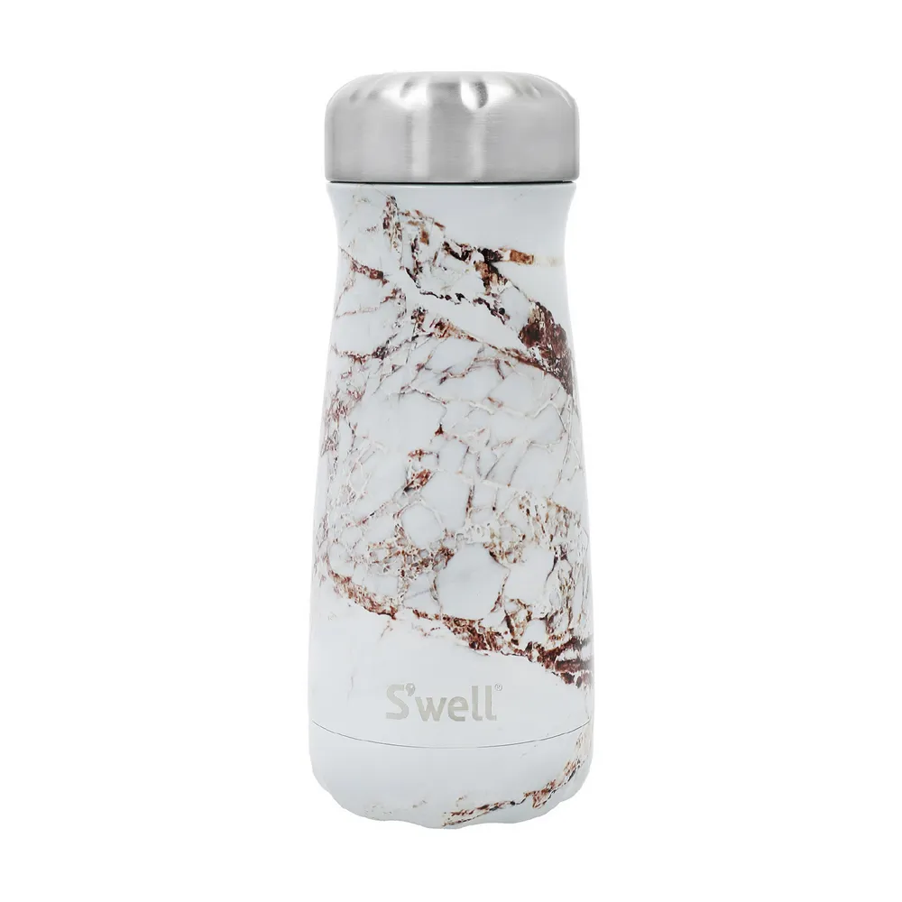 【S’well】美國 Traveler不鏽鋼保溫瓶 鎏金石紋470ml / swell 保溫杯 保冰杯 水壺 環保杯