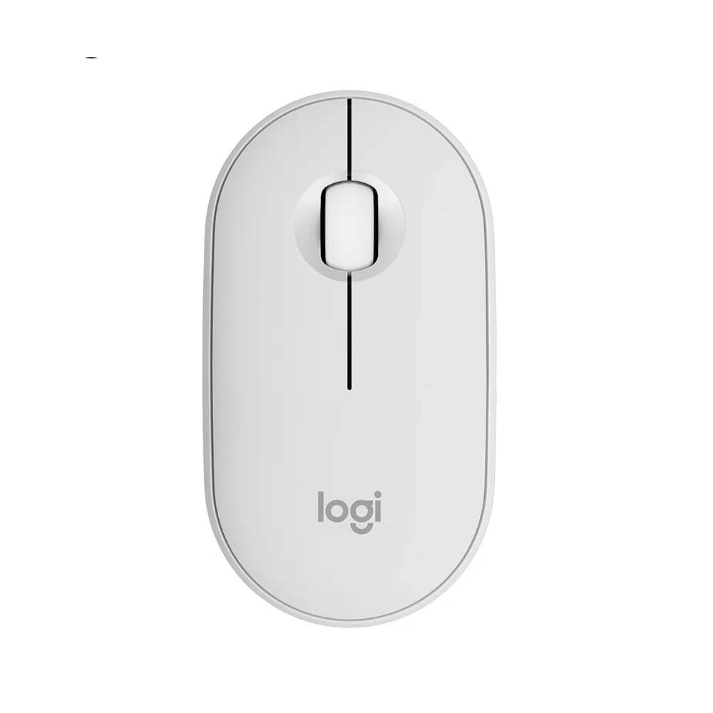 【Logitech 羅技】Pebble M350s 無線藍牙滑鼠 - 珍珠白(不附接收器)