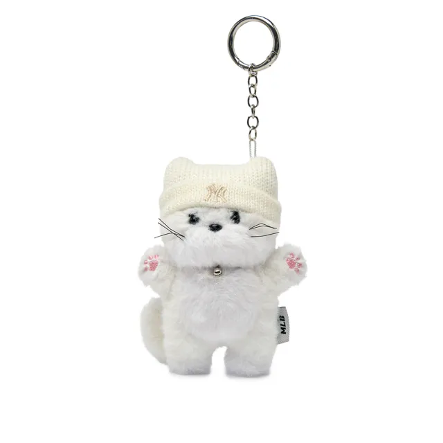 【MLB】吊飾 Meowing Cat 小貓造型鑰匙圈 道奇/紅襪/洋基隊 (3AETMC16N-五款任選)