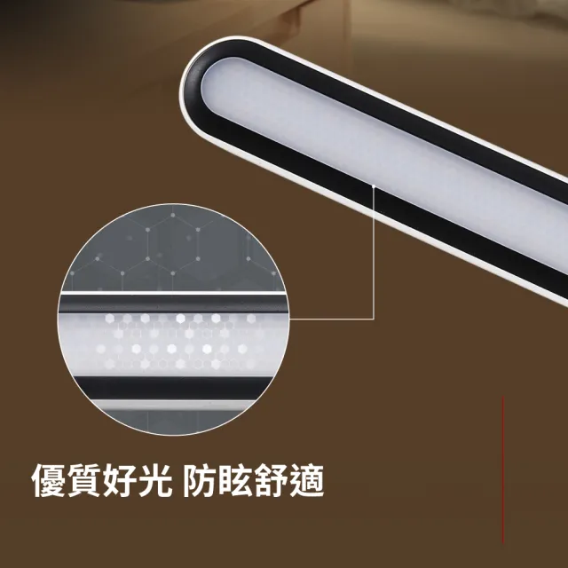 【PHILIPS 飛利浦照明】酷雅 LED全光譜護眼檯燈66140-皓月白(PD040)