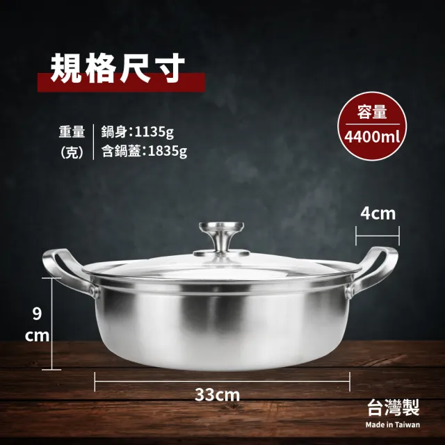 【MASIONS 美心】維多利亞 Victoria 皇家316不鏽鋼鴛鴦火鍋鴛鴦鍋(33CM)台灣製造