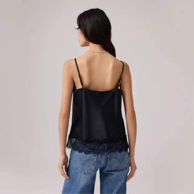 【LEVIS】Lynn 細肩帶背心 / 微彈性 女生上衣 人氣新品 00ATU-0001