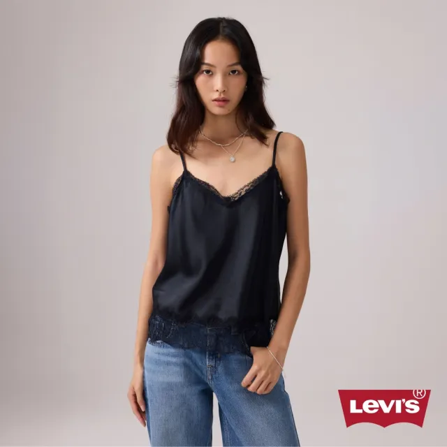 【LEVIS】Lynn 細肩帶背心 / 微彈性 女生上衣 人氣新品 00ATU-0001