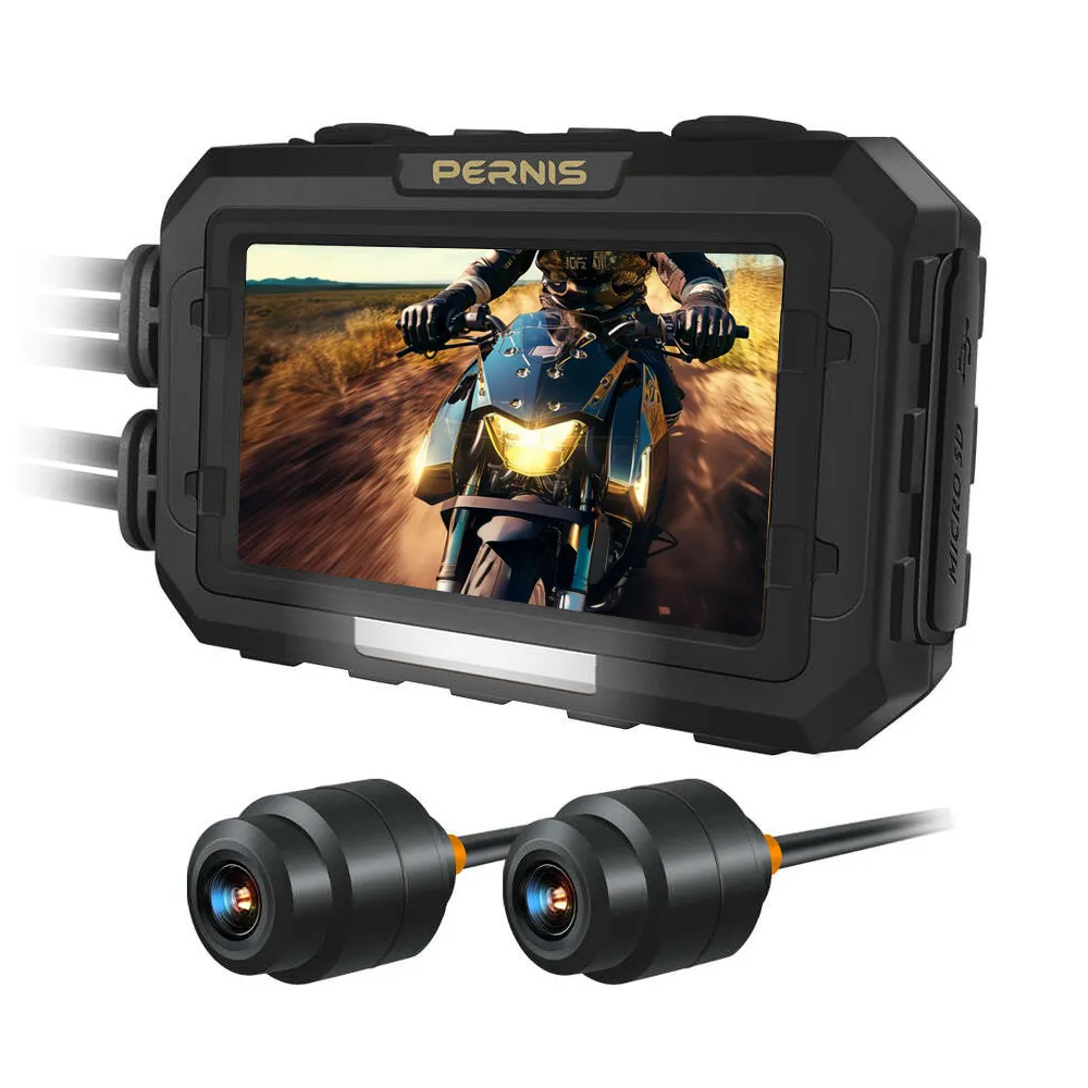 【Polaroid 寶麗萊】Pernis 蜂鷹MS298WG 雙鏡EIS防抖 HDR夜視 wifi機車行車記錄器-快(送64G記憶卡)