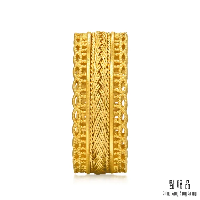【點睛品】花絲編織 黃金戒指_計價黃金(港圍11號)