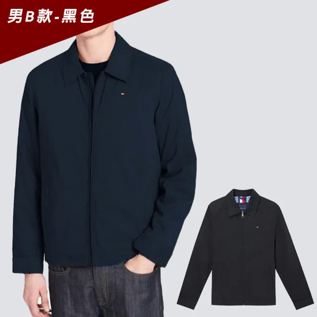 【TOMMY HILFIGER】TOMMY 經典印刷小Logo保暖飛行夾克外套 上衣-多色選(平輸品/保暖舒適)