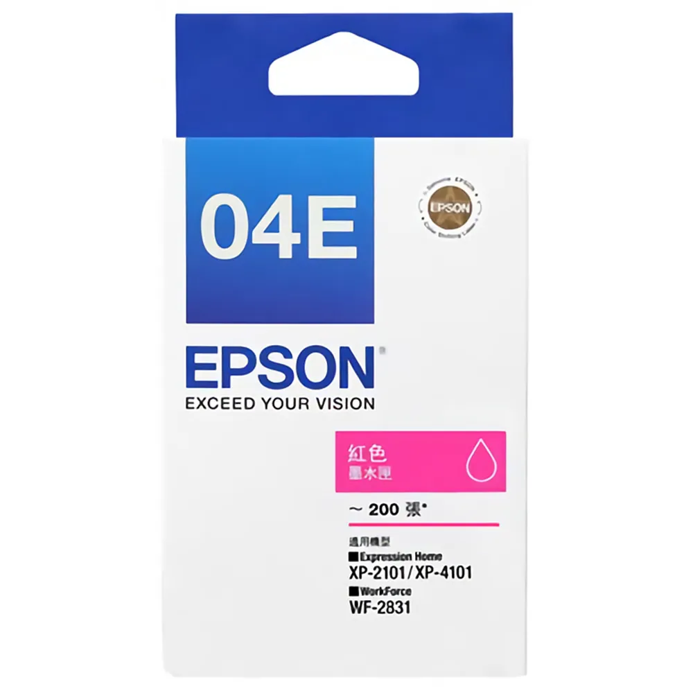 【EPSON】官方直營 04E 原廠紅色墨水匣(T04E350_XP-2101/XP-4101)