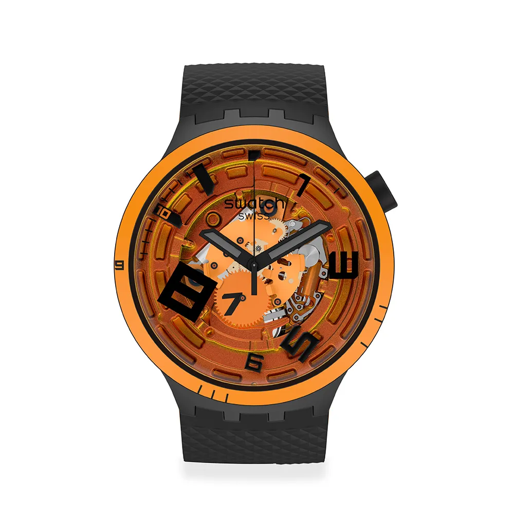 【SWATCH】OOPS! 大錶面手錶/男錶/女錶/瑞士製造 SB01B127(47mm)