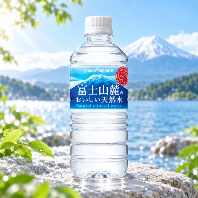 【Pokka sapporo】日本富士山麓美味天然水 590mlx1箱(24瓶入) 官方直營