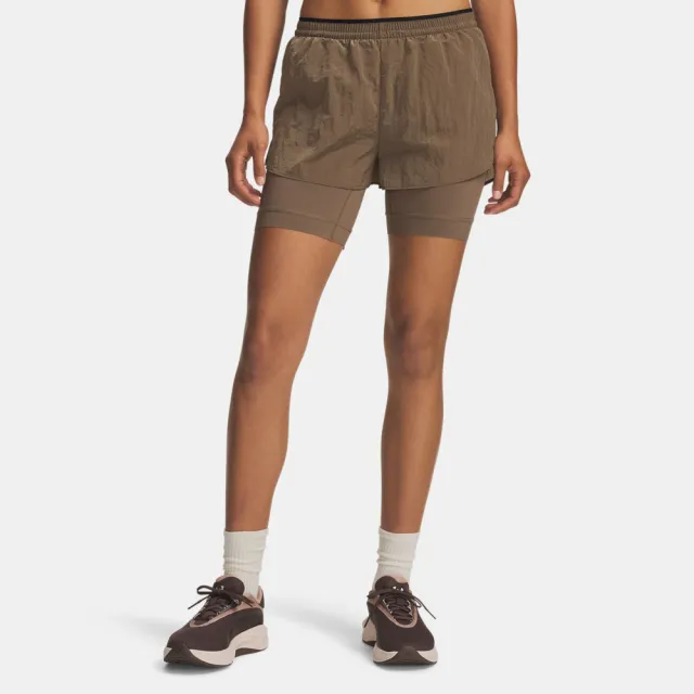 【UNDER ARMOUR】UA 女 HB Run 短褲_6016491-219