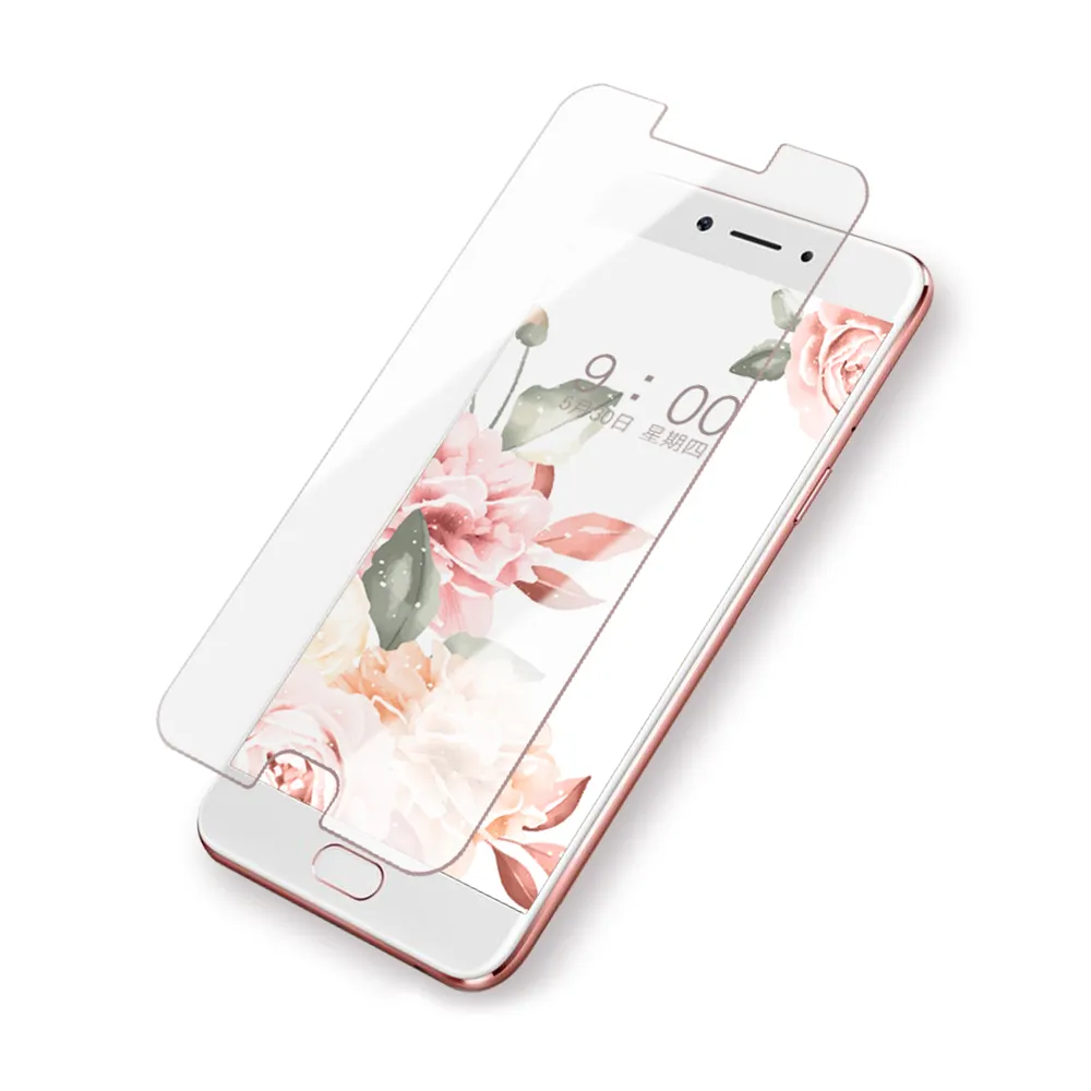 OPPO a77 透明高清非滿版9H鋼化膜手機保護貼(3入 OPPO A77保護貼 A77鋼化膜)