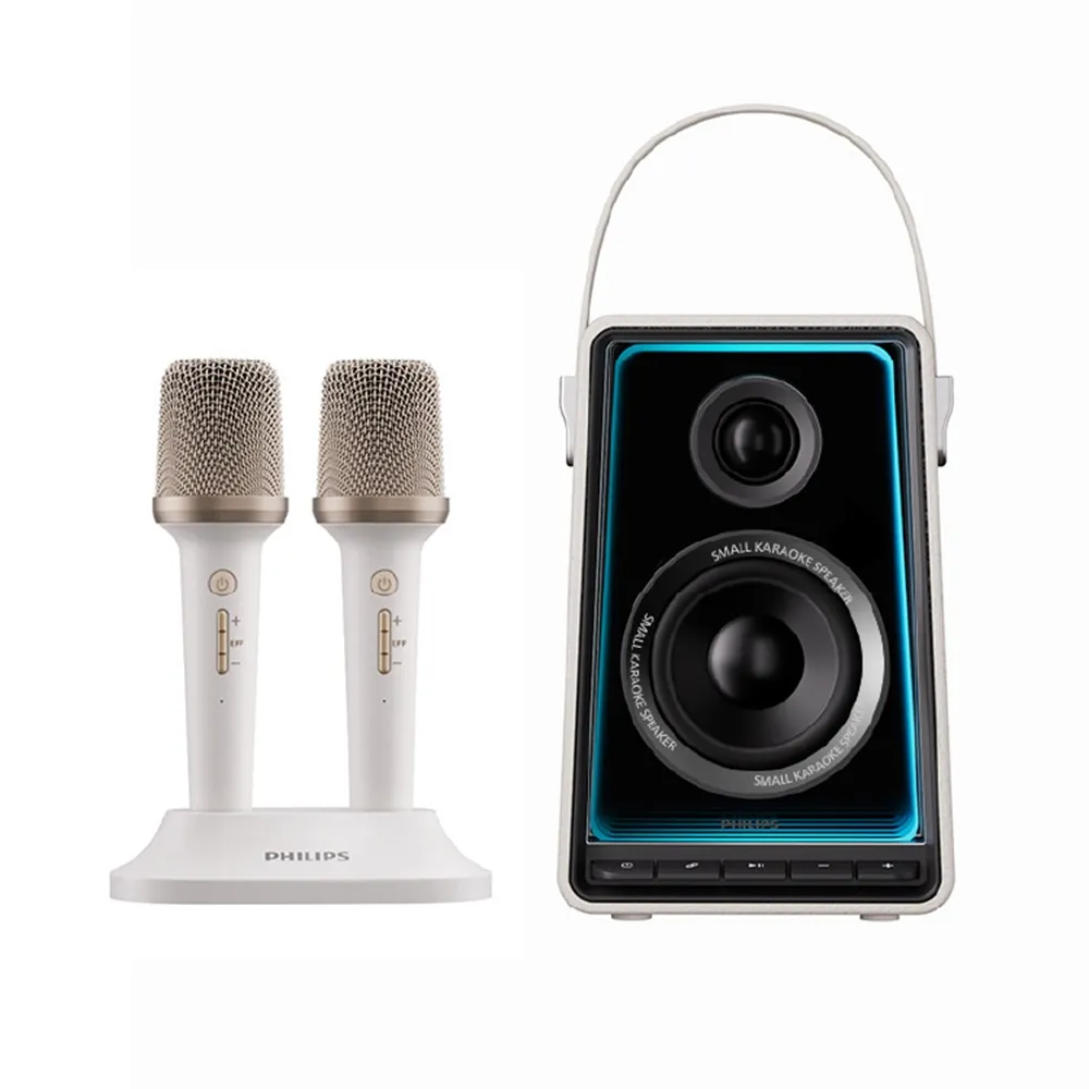 【Philips 飛利浦】KARAOKE SET 無線藍牙雙人K歌音響 KTV(TAS5819/96)