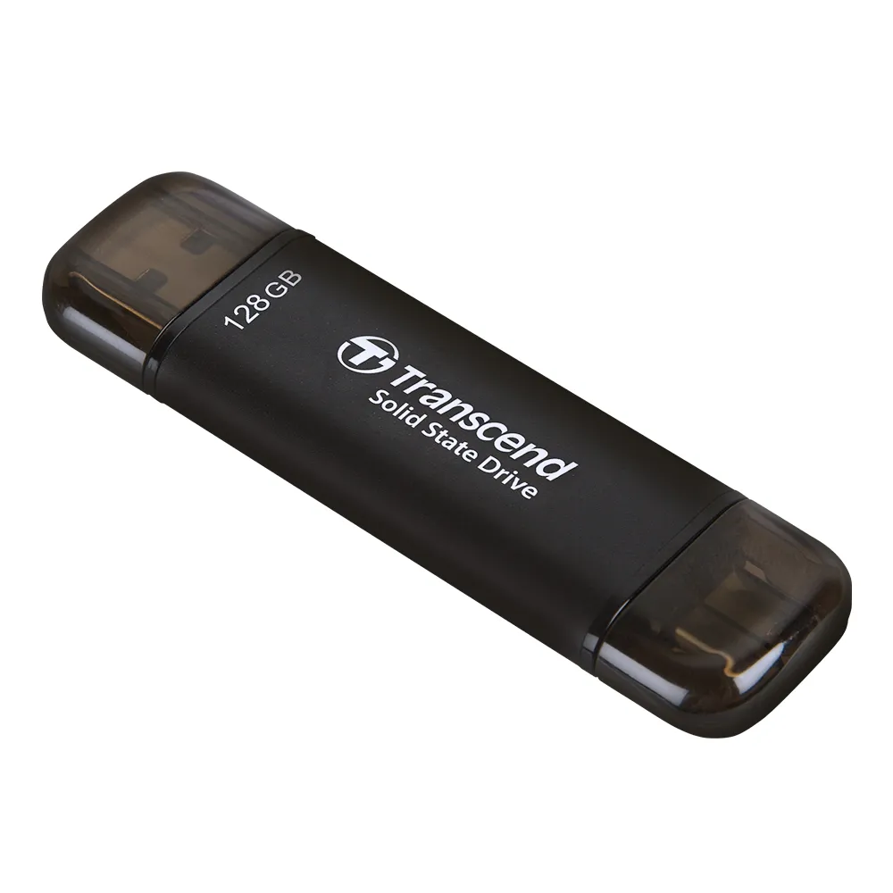 【Transcend 創見】ESD310C 128GB USB3.2 高效能雙介面SSD固態行動碟(TS128GESD310C)