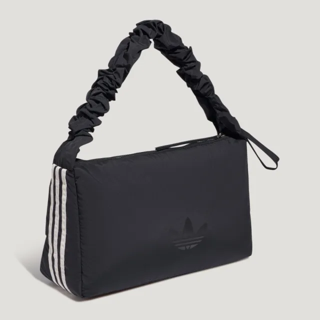 【adidas 愛迪達】肩背包 手拿包 小包 運動小包 隨身小包 三葉草 CLD BAG L 黑 LI1677
