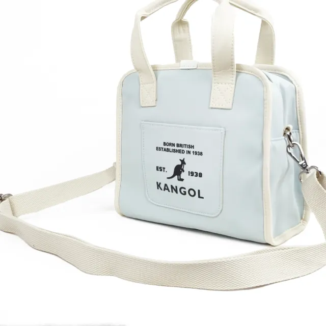 【KANGOL】雙11 女 側背包 肩背 斜背 小側包 淺藍(6625170581)