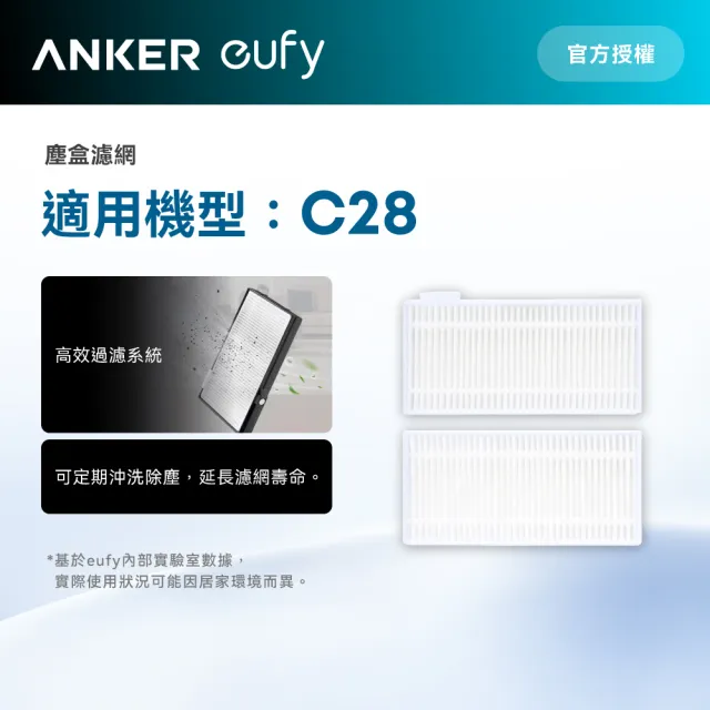 【eufy】C28掃地機器人塵盒濾網